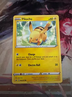 Pikachu 065/202 Common Sword & Shield Pokemon Near Mint - Image 1