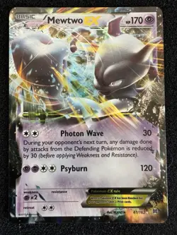 Pokemon Mewtwo EX Breakthrough 61/162 Near Mint NM Condition - Image 2