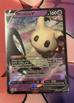 Mimikyu V 068/172 Ultra Rare Brilliant Stars Pokemon TCG NM/MINT - Image 1