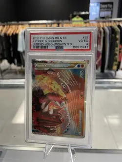 Kyogre & Groudon LEGEND 88/90 HGSS Undaunted Holo 2010 Pokemon PSA 4 - Image 1