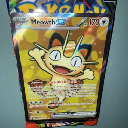 Meowth ex 107/088 FULL ART ULTRA RARE HOLO Perfect Order Me03 Pokemon English EN - Image 3