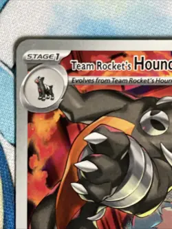 Team Rocket's Houndoom 191/182 Pokemon Destined Rivals Holo Pokemon Card - Image 3