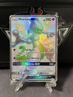 Pokemon TCG Mewtwo GX SV59/SV94 Holo Full Art Shiny Rare Hidden Fates - Image 1
