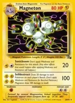 Magneton (#26/62) - Unlimited OS - Fossil HP Pokemon - Image 1