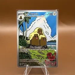 Pokemon Alolan Dugtrio Illustration Rare Holo 208/191 Sv08: Surging Sparks 110 … - Image 1