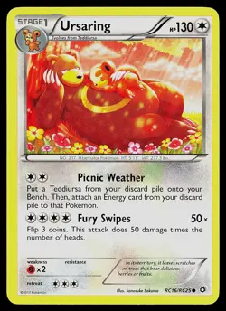 Pokemon Ursaring Legendary Treasures: Radiant Collection RC16/RC25 Common Holo - Image 1