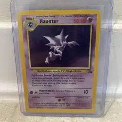 Haunter Holo Rare Unlimited Fossil 6/62 English Pokemon WOTC NM - Image 1