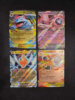 Pokemon TCG Lot Of 4 Venusaur Ex, Mewtwo Ex, Rotom Ex, Mega Camerupt Ex - Image 1