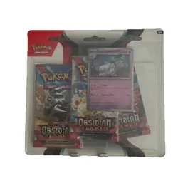 SEALED Obsidian Flames Eevee Promo Pokemon Scarlet & Violet Booster 3-Pack 820650853784 - Image 1