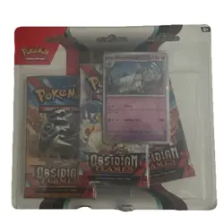 SEALED Obsidian Flames Eevee Promo Pokemon Scarlet & Violet Booster 3-Pack 820650853784 - Image 2