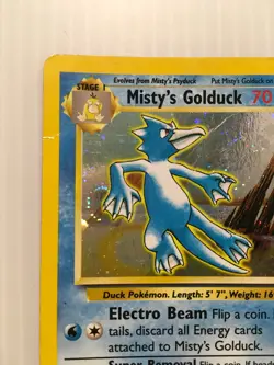 Pokemon Misty's Golduck Gym Challenge Holo Rare 12/132 70 MP - Image 2