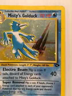 Pokemon Misty's Golduck Gym Challenge Holo Rare 12/132 70 MP - Image 3
