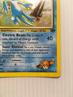 Pokemon Misty's Golduck Gym Challenge Holo Rare 12/132 70 MP - Image 4