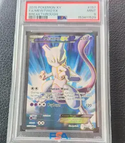 Pokemon Mewtwo EX 157/162 Breakthrough Full Art Ultra Rare Holo PSA 9 - Image 1
