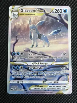 GLACEON VSTAR 2023 POKEMON SWSH CROWN ZENITH GALARIAN GALLERY GG40 Q1048 NM - Image 1