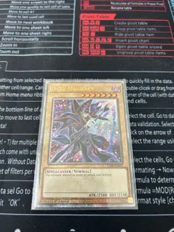 Yu-Gi-Oh Dark Magician Alt Art Quarter Century Rare 1st Edition - Image 1