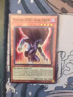 Yu-Gi-Oh Masked Hero Dusk Crow MZMU-EN014 Super Rare 1st Edition NM - Image 4