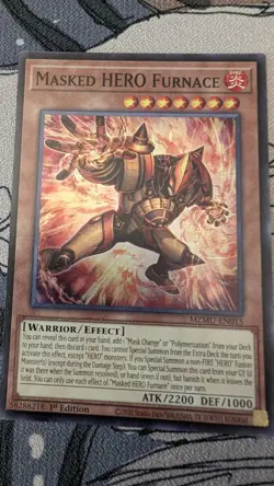 Yu-Gi-Oh! TCG Maze of Muertos - Masked HERO Furnace MZMU-EN015 Super Rare - Image 2