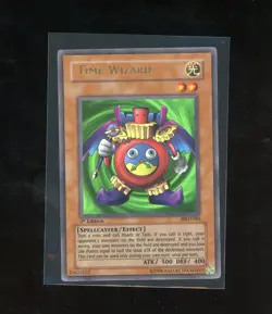 1ST EDITION 2002 Time Wizard MRD-065 Metal Raiders Ultra Rare YUGIOH Vintage - Image 1