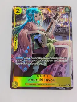 One Piece One Piece Kouzuki Hiyori Alt Art SR Wings of the Captain #OP06-106 NM - Image 1