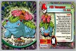 Venusaur #3 Topps Trading Cards Series 1 Pokemon LP - Image 3
