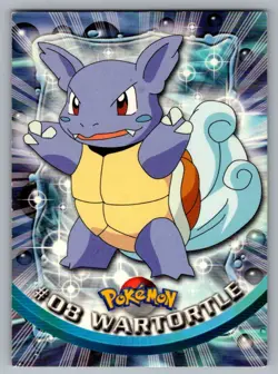 Wartortle #8 Topps Trading Cards Series 1 Pokemon LP - Image 1
