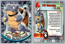 Blastoise #9 Topps Trading Cards Series 1 Pokemon LP - Image 3