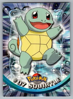 Squirtle #7 Topps Trading Cards Series 1 Pokemon LP - Image 1