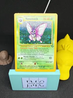 Pokemon TCG Venomoth Holo Rare 13/64 Jungle Set 1999 Wizards Unlimited Card MP - Image 1