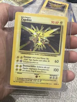 Pokemon TCG Zapdos Base Set Holo Unlimited Rare Card 16/102 MP/HP - Image 1