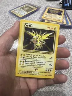 Pokemon TCG Zapdos Base Set Holo Unlimited Rare Card 16/102 MP/HP - Image 2