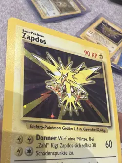 Pokemon TCG Zapdos Base Set Holo Unlimited Rare Card 16/102 MP/HP - Image 3