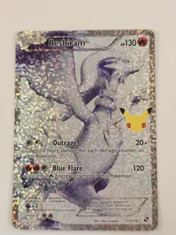 Pokemon TCG Reshiram Celebrations Classic Collection Card 113/114 LP - Image 1