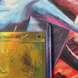 Mega Dragonite EX Ascended Heroes 295/217 Pokemon Full Art Holo Gold EX Card - Image 3