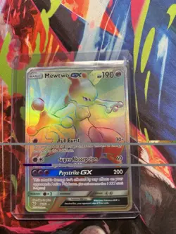 Pokemon TCG Mewtwo GX Secret Rare Shining Legends Card 76/73 - Image 1