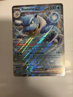 Jumbo Pokemon Blastroise Ex Card 009/165 from 151 (Near Mint) - Image 1
