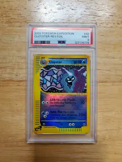 Pokemon PSA 9 MINT 2002 Cloyster Expedition Reverse Holo Rare Card - Image 1