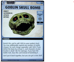 Pathfinder Adventure Card Game Goblin Skull Bomb Promo Wrath of the Righteous - Image 1