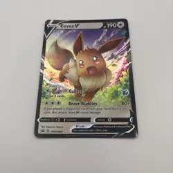 Pokemon Eevee V Promo Holo Card SWSH: Sword & Shield SWSH065 2021 - Image 1