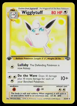 Pokemon Card Jungle Wigglytuff 32/64 1st Edition Rare - Image 1