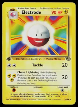 Pokemon Card Electrode 18/64 Jungle 1st Edition - Image 1