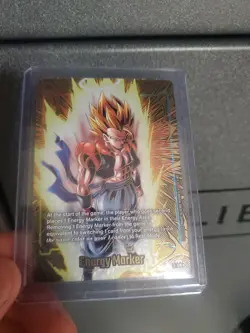 Dragon Ball Super Card Game 2nd anniversary Energy Marker GOLD E-129 SSJ Gogeta - Image 1