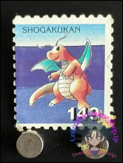 Dragonite Pokemon Stamp Card Japanese Shogakukan Nintendo Game Anime TCG G - Image 1