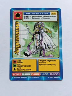 DIGIMON ANGEWOMON Bo-16 1999 Bandai 1st Edition Card - Image 1