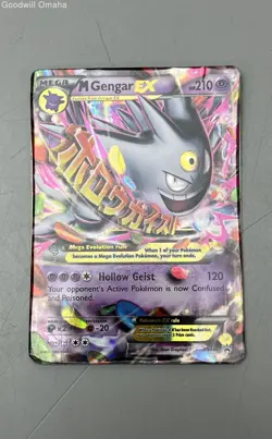 Pokemon Mega Gengar EX #XY166 Promo Collectible Trading Card TCG CCG - Image 2