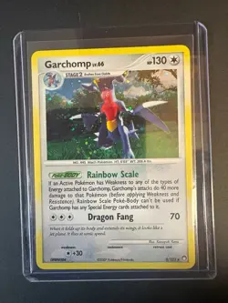 Vintage Pokemon Garchomp 2007 LV.66 Holo Card 9/123 Mysterious Treasures NM - Image 1