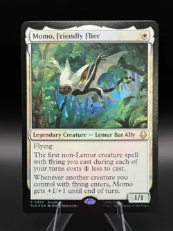 MTG Momo Friendly Flier Promo Foil Avatar Last Airbender NM - Image 1