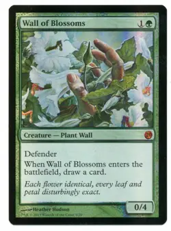 mtg magic wall of blossoms FOIL ENGLISH FTV 20 twenty mur de fleurs - Image 1