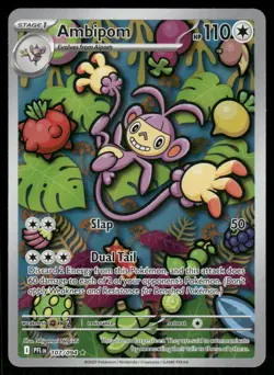 Pokemon Cards Ambipom 107/094 Phantasmal Flames Illustration Rare NM *2 - Image 1