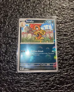Pokemon Scrafty 058/086 White Flare Poke Ball Pattern Near Mint - Image 1
